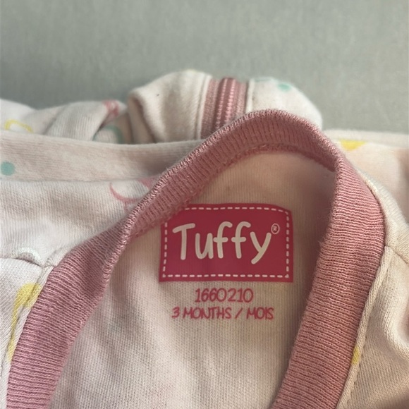 Tuffy Baby Onesie with Musical Note Design - Picture 2 of 4